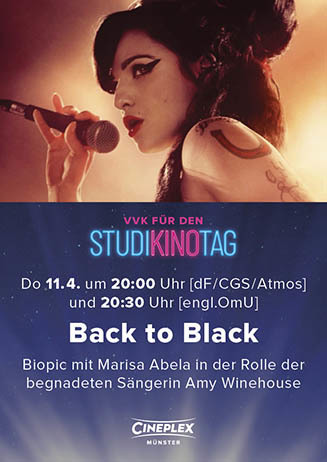 StudiKinoTag VVK: BACK TO BLACK