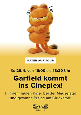 Garfield kommt ins CINEPLEX!