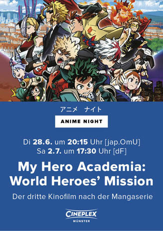 Anime Night: MY HERO ACADEMIA: WORLD HEROES’ MISSION