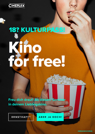 18? KULTURPASS! KINO FOR FREE! 