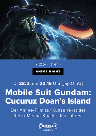 Anime Night: MOBILE SUIT GUNDAM: CUCURUZ DOAN’S ISLAND