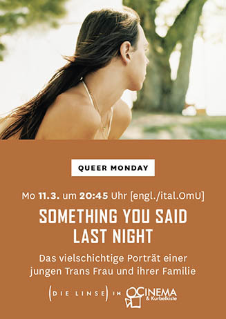 Queer Monday: SOMETHING YOU SAID LAST NIGHT