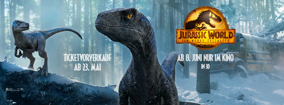 Vorverkauf:  Jurassic World: Ein neues Zeitalter